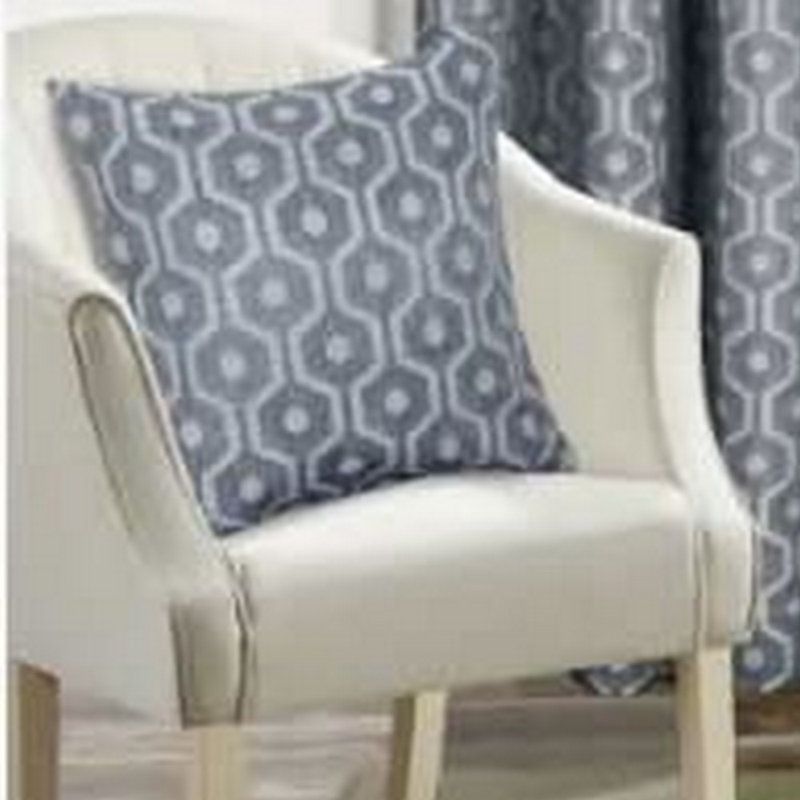Areni Geometric Square Cushion Cover, Grey