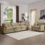 Ensemble de canapé chaleureux et confortable avec coussins et coussins moelleux, tissu en velours côtelé-248176978