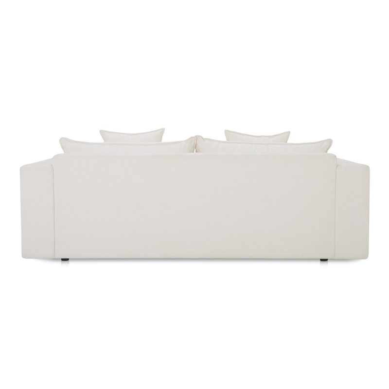 Kiran Sleeper Sofa, White Velvet
