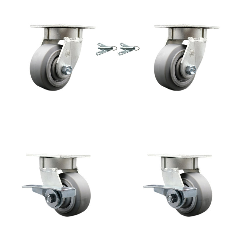 Kingpinless Thermoplastic Caster