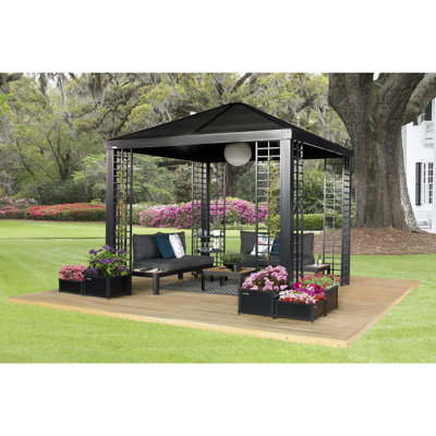 Pavillon de jardin en aluminium antirouille Sojag Savannah