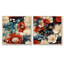 Thetford - Ensemble de 2 collages carrés floraux-101858188-101858190