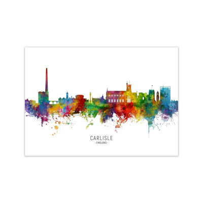 Carlisle England Skyline by Michael Tompsett - Print