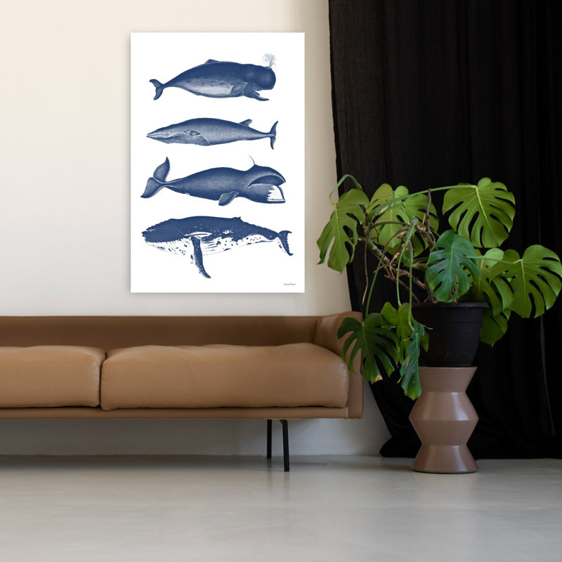 Baleine, art côtier, H 48 po x l 32 po