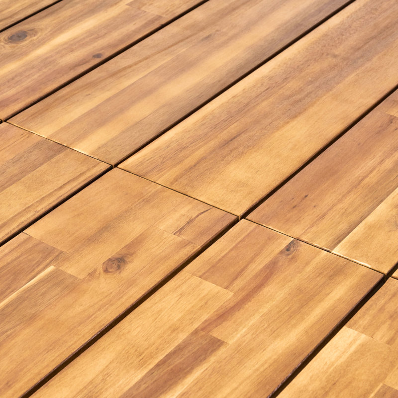 Outdoor Wood Table With Iron Supports, 72.16" Wide X 30" High Garden 34" D W H