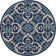 Machine-Woven Stain Resistant Floral Area Rug