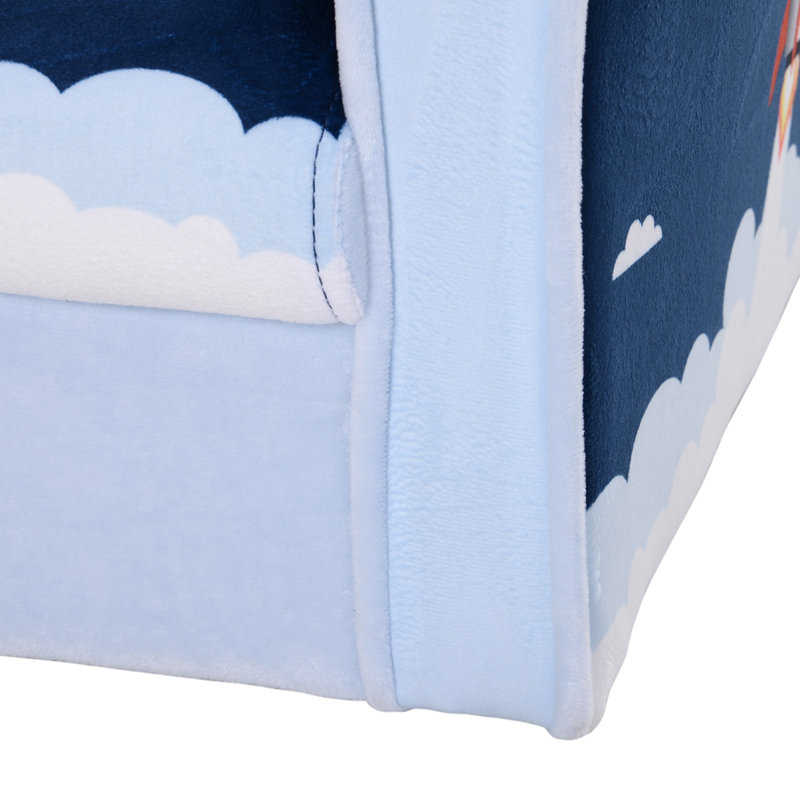 Karlstad Toddler Children's Armchair Kids Sofa Wood Frame Blue