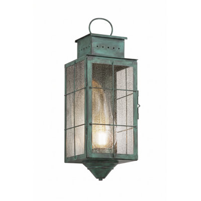 Brass Traditions - Norfield - 1 Light - 20 inch - Verde Green - Solid Brass - Wall Light
