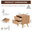 Table de chevet 2 tiroirs Modern-581982461-581982435