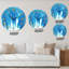 Oversized Snowflakes in the Wind Wall Clock-59914202