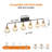 6 Light Bathroom Vanity Light Wall Mounted Above Mirror with Clear Glass Globe Shades Modern Metal Fixture-1632018540