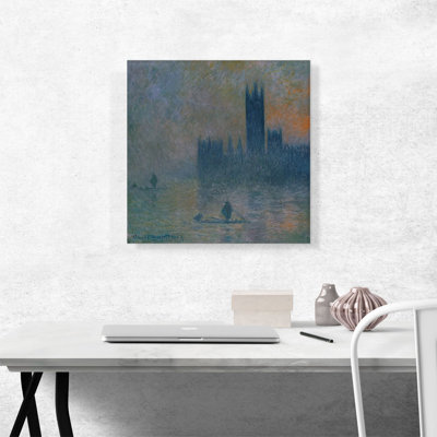 " Houses Of Parliament Effect Of Fog 1903 " by Claude Monet Painting Print