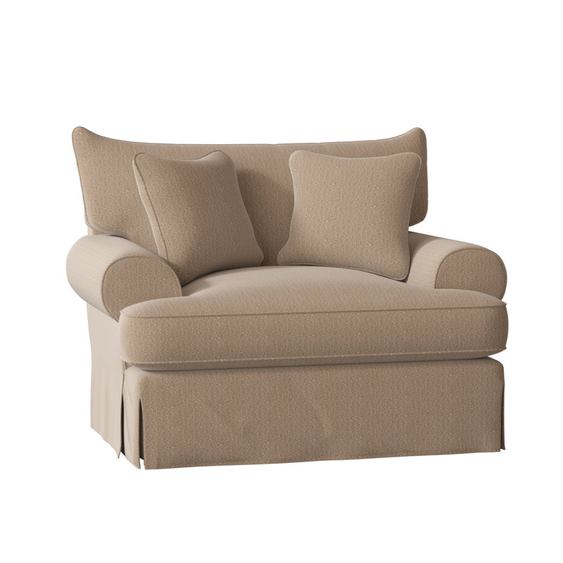 Chalkline Upholstered Armchair, Beantown 10 Sand Performance Chenille, Yes