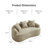 Boneless 65" Chenille Curved Sofa-91492611