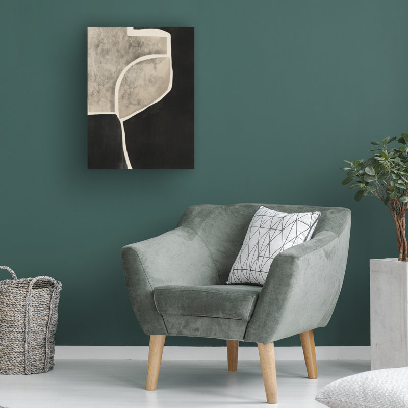 Art sur toile mosaïque noire «bolologic doyen», H 14 po x l 19 po
