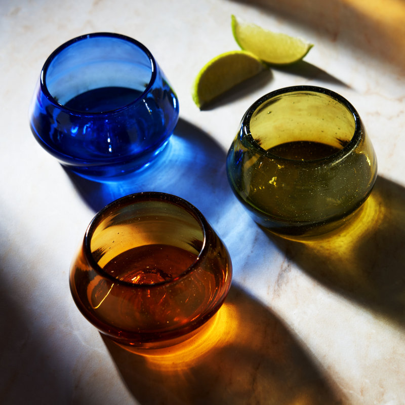 Verre tequila copita vert de Viski, Orange