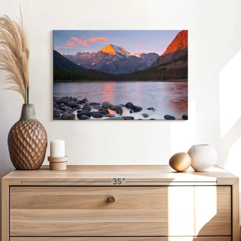 Coucher de soleil fantaisiste Alvord Montana, H 16 po x l 24 po