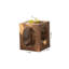 Table d'appoint carrée en bois naturel