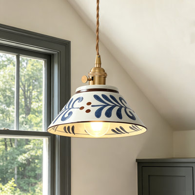 1 - Light Single Ceramic Pendant Light