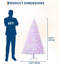49.2cm H Lighted Artificial Christmas Tree