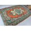Tapis unique de style Oushak turc rétro tissé à la main pour un décor de salon bohémien et un plancher oriental