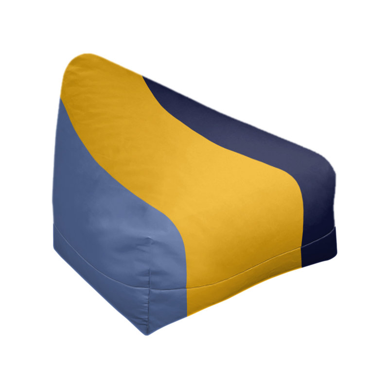 Fauteuil à billes Washington, 27 po x 27 po x 30 po, Bleu basketball / jaune basketball / bleu marine b