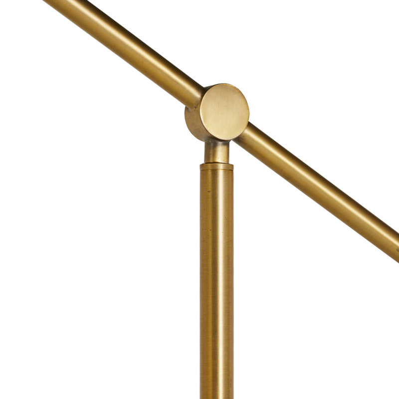 Fulton 83'' Plaster White Arched/Arc Floor Lamp