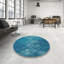 Tapis de zone bleue à motifs-619832482