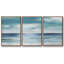 "Blue Silver Shore", reproduction sur toile 3 pièces-1746535706-1746535704