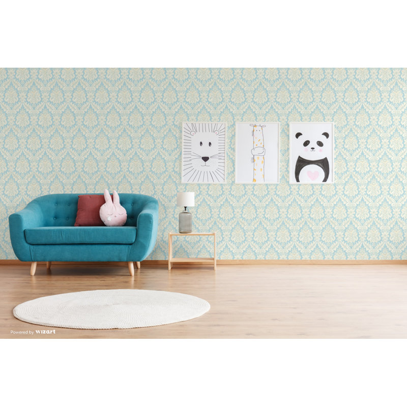 Martin 10m x 53cm Wallpaper Roll, Blue