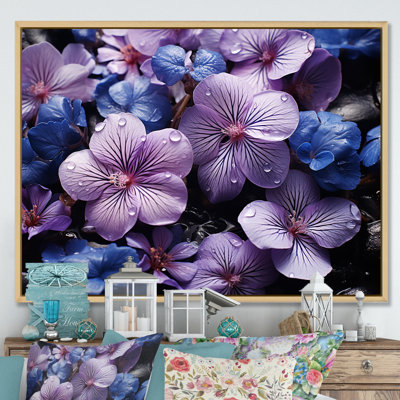 «Violets In Amethyst Hues Grow Larside I», reproduction sur toile