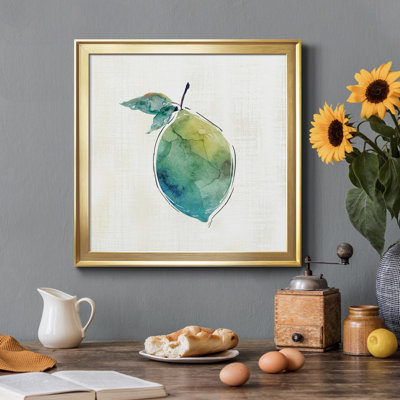 Happy Lime - Reproduction d'art sur toile encadrée