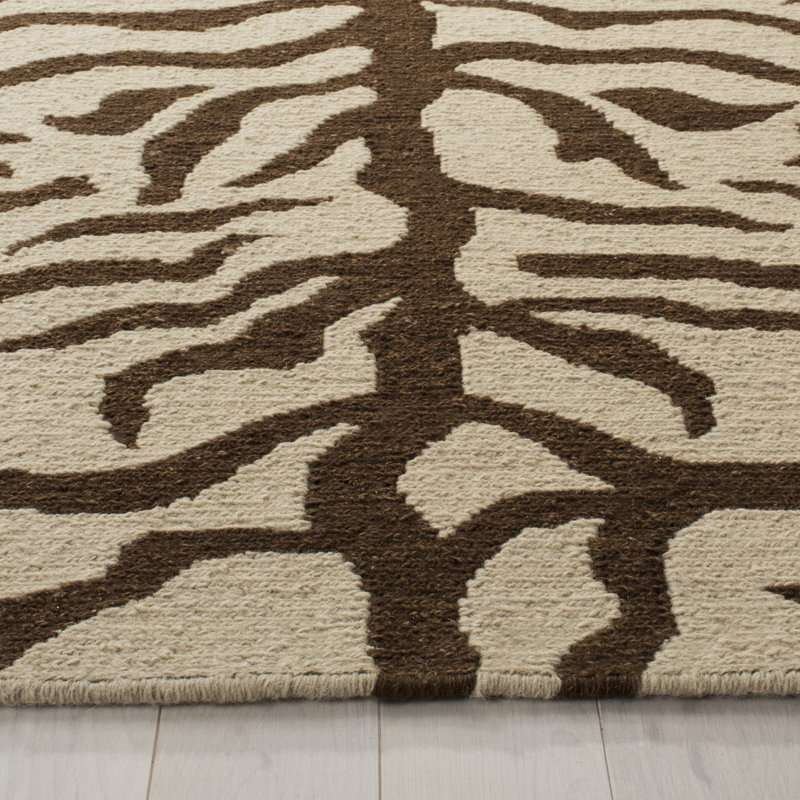 Hemmingway Wool Animal Print Rug, Rectangle 4' x 6'