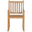 Chaise berçante d'extérieur avec coussin en bois de teck-999356249