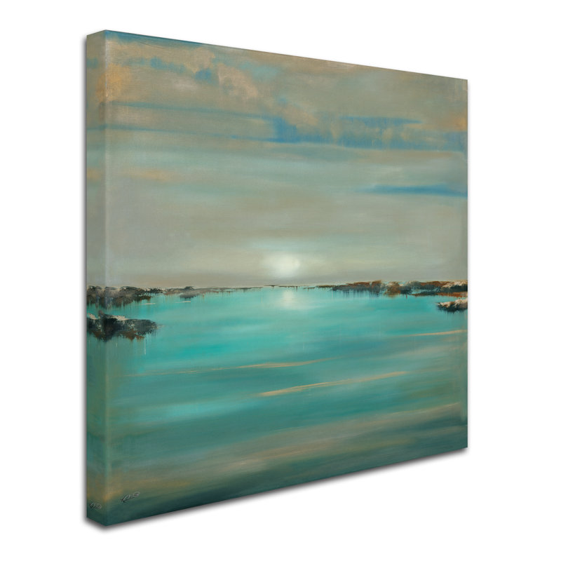 «Blue Light» de Christol, reproduction sur toile tendue, H 14 po x l 14 po x P 2 po