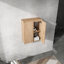 Armoire latérale de salle de bain 12 po, 2 portes à fermeture douce, conception à fixation flottante