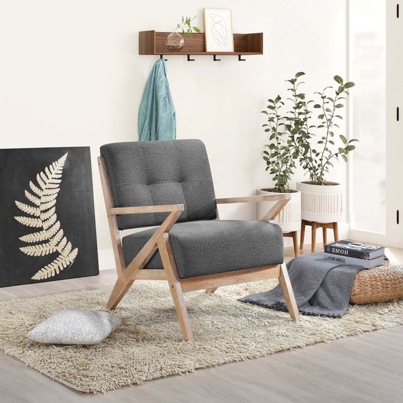Fauteuil d'appoint, Gris foncé