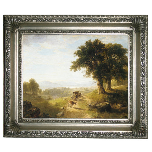 Astoria Grand 'River Scene 1854' Framed On Canvas by Asher B. Durand ...