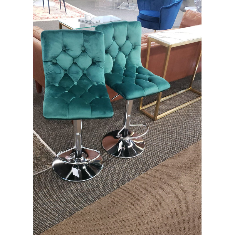 Tabouret pivotant à hauteur réglable, Vert