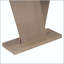 Console avec placage en bois naturel et base en V-75926225