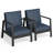 Patio Aluminum Chair With Cushions-1240670974