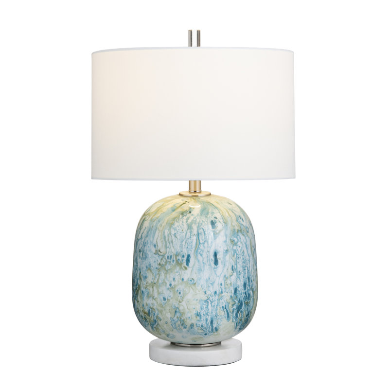 Lampe de table en verre