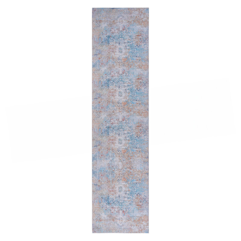 Yellow Washable Rug Runner Rug