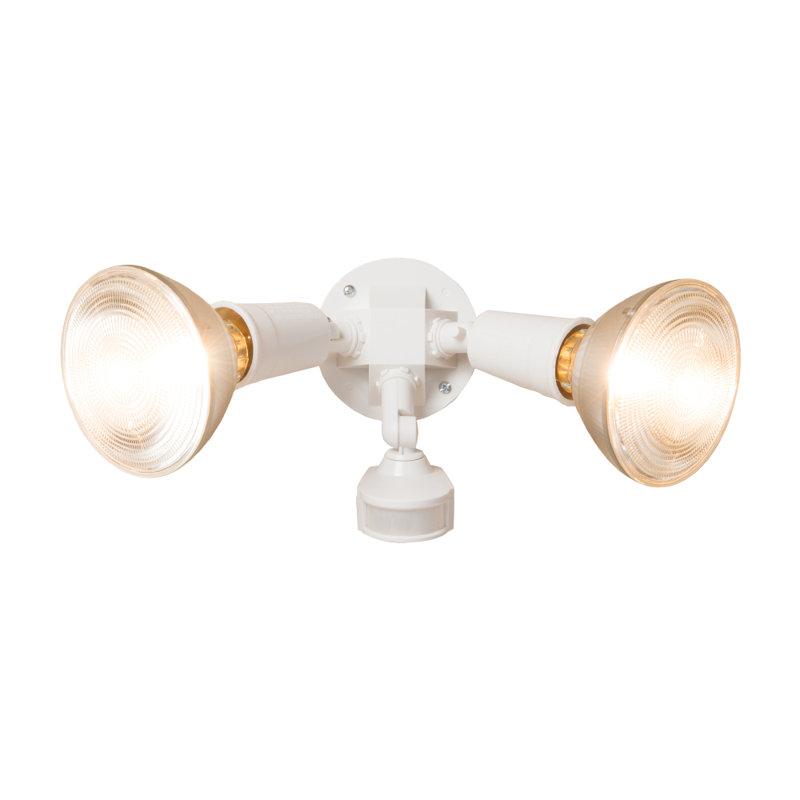 Flood Light with Motion Sensor, White