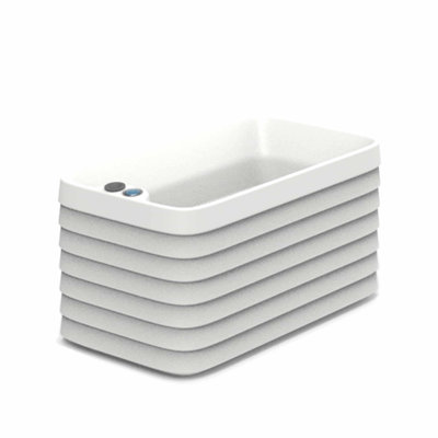 Slat TruDrop Self Watering Window Box Planter