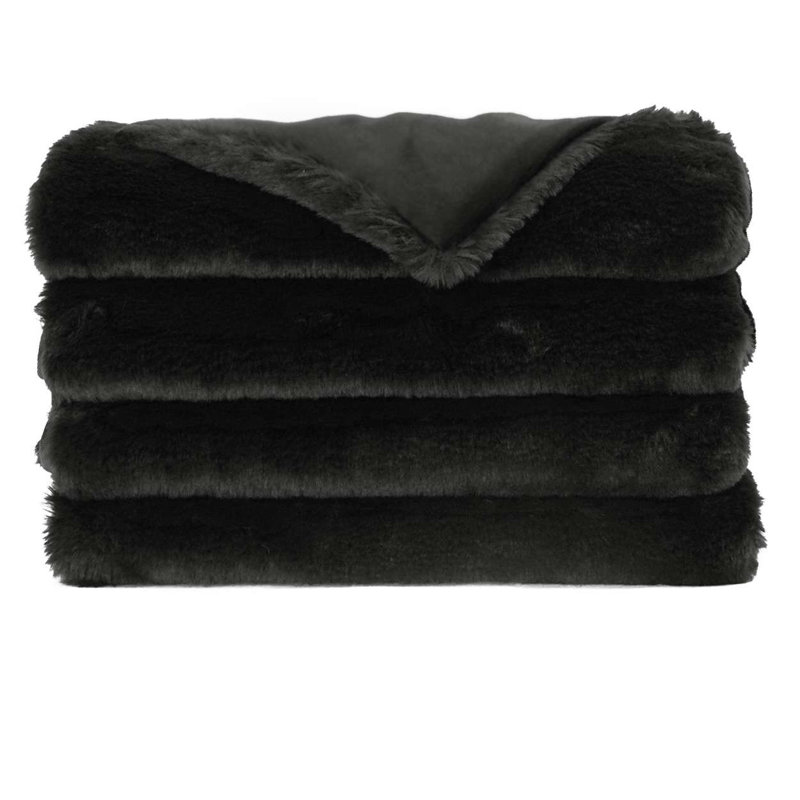 Furocious Throw Blanket, Black