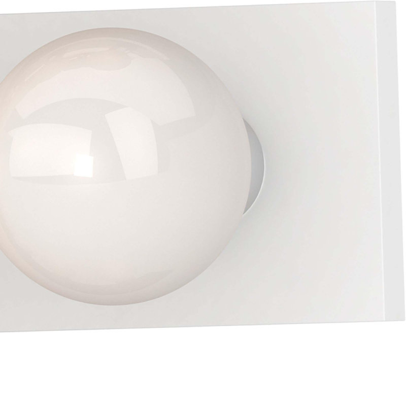 8-Light Indoor 48"W White Wall Mount Vanity Light Bath Bar, White