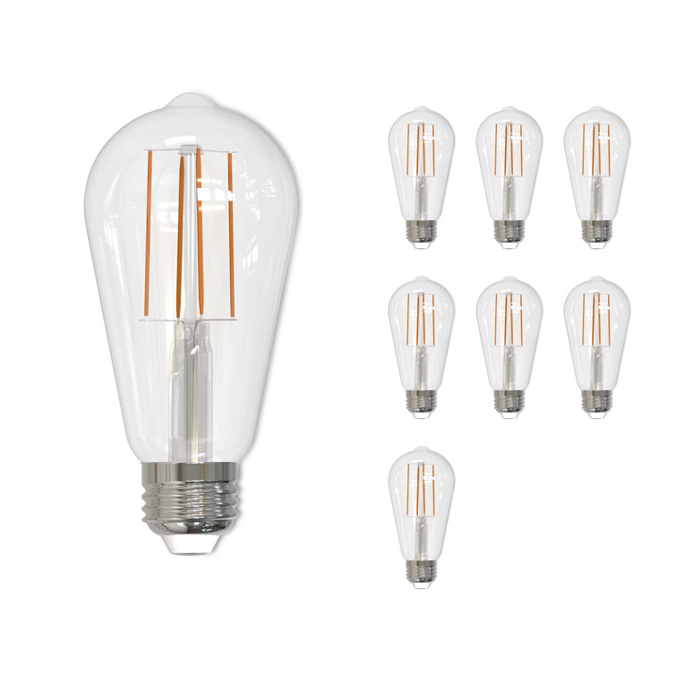 7 Watt (60 Watt Equivalent), ST18 LED, Dimmable Light Bulb, Cool White E26/Medium (Standard) Base. 