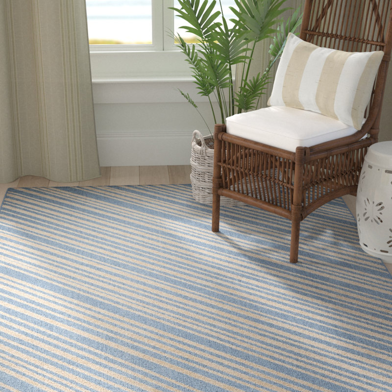 Guilford Performance Striped Rug, Rectangle 5'3" x 7'7"