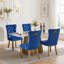 Chaise de salle à manger rembourrée contemporaine (lot de 2)-727024467